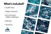 12 Blue Ocean Water Digital Papers, a Texture Graphic by NorthWindPixels (Thumbnail 2 of 4)