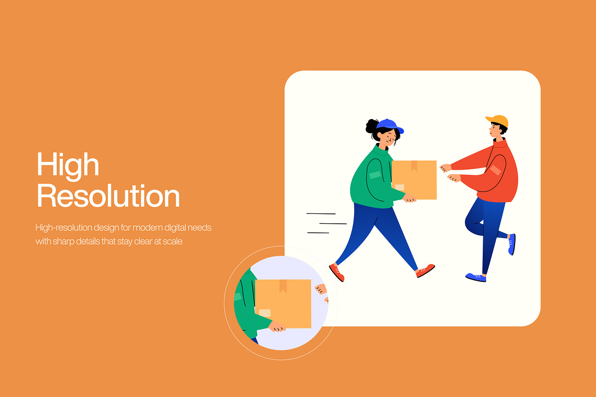 75 Delivery Flat Illustrations, a Transportation Illustration by Vectors Market (Photo 3 of 11)