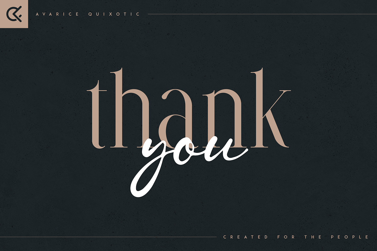 Avarice & Quixotic - modern font duo, a Serif Font by Only Fonts (Photo 12 of 12)