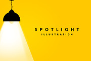Spotlight Concept, Lamp Illustration, an Object Illustration by Black White Mouse Design (Thumbnail 3 of 3)