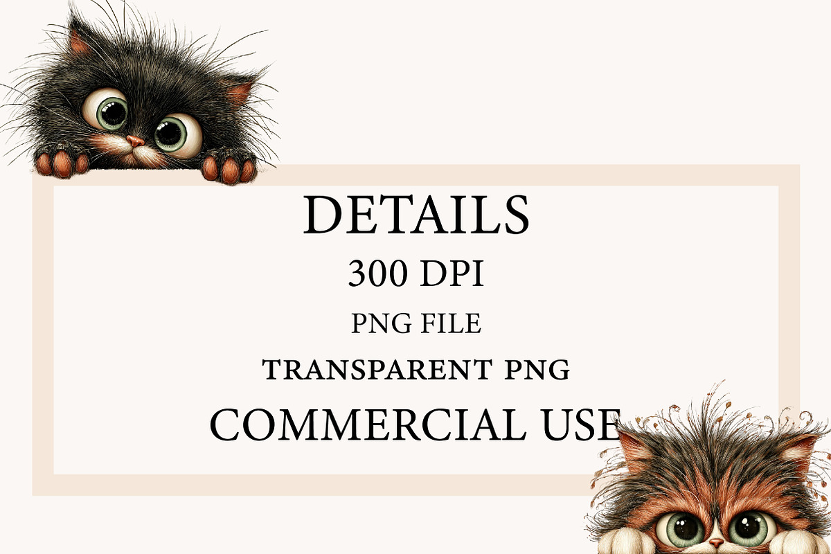 Breeds of Peeking Cats New Clipart, a Seasonal Illustration by Designworld (Photo 3 of 5)