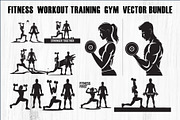 Fitness Workout Training Gym Vector, an Object Graphic by Creativeshirt (Thumbnail 1 of 10)
