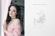 Botany & Moon. Hand Drawn Line Art., a Decorative Illustration by Designwork (Thumbnail 16 of 20)