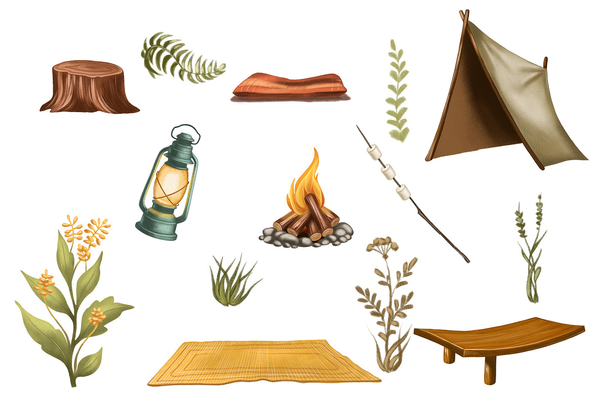 Camping adventure with a lemur, an Illustration by IrynaPanashii (Photo 3 of 12)