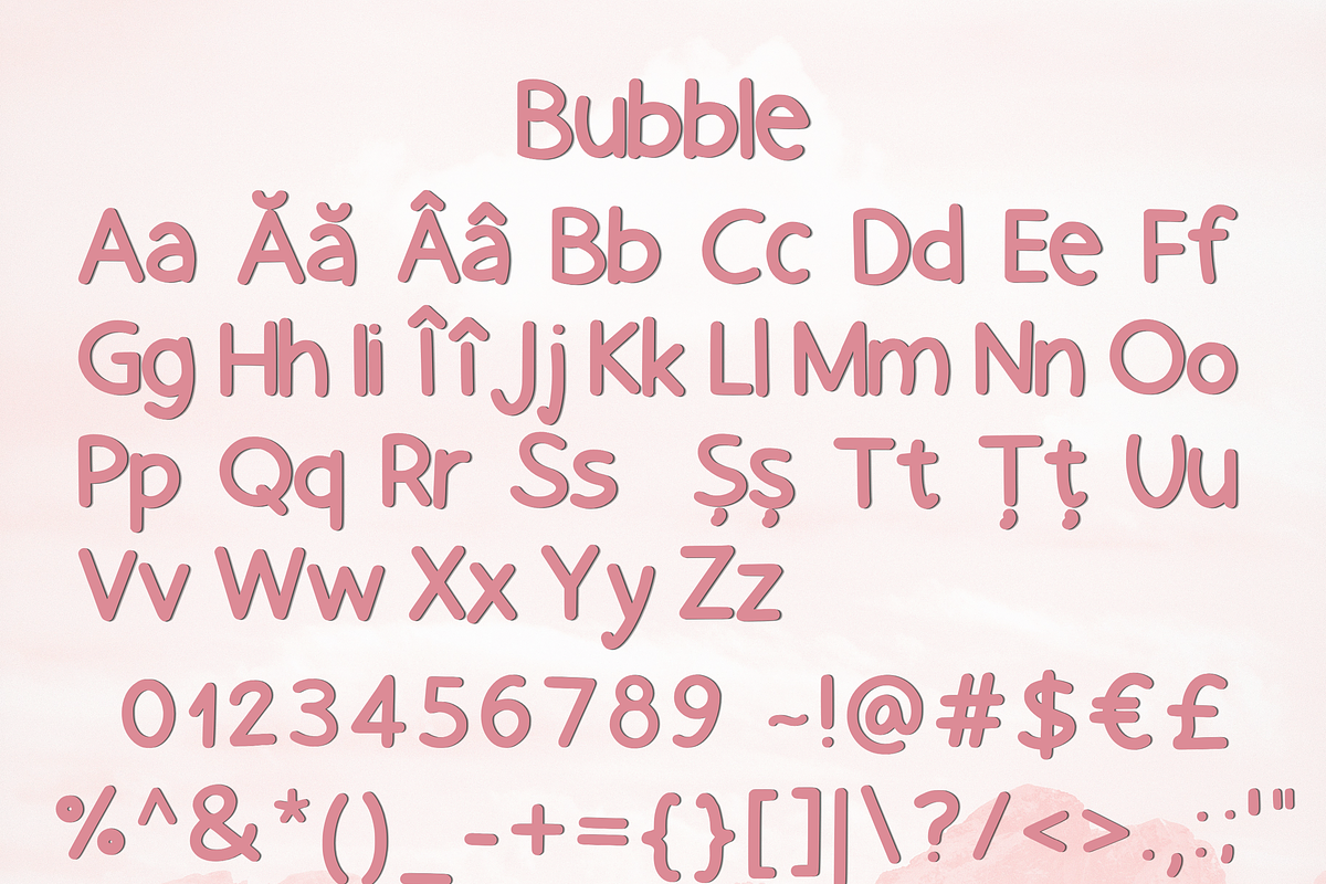 Bubble Modern Display Font, a Sans Serif Font by SocialStyleTemplates (Photo 4 of 6)