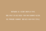 Thennude - Minimal Serif Font, a Serif Font by Iqsiart Studio (Thumbnail 4 of 7)