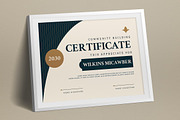 Green Vintage Design Certificate, a Print Template by graphicook (Thumbnail 2 of 3)