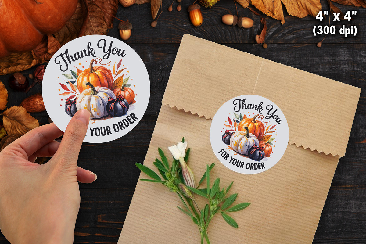 Fall Autumn Thank You Sticker Bundle, an Illustration by Actual Pixel (Photo 17 of 22)