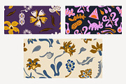 Folk Floral Patterns, a Pattern Graphic by Trisuphat (Thumbnail 2 of 5)