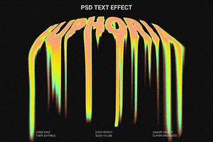 PSD Melted Text Effect, a Layer Style Add-On by Imamul001