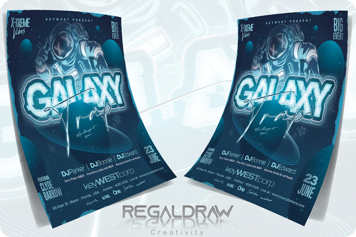 Club Party Flyer Template, a Flyer Template by regalDRAW (Photo 2 of 4)