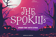 The Spokill Halloween Typeface, a Script Font by alit design (Thumbnail 1 of 16)