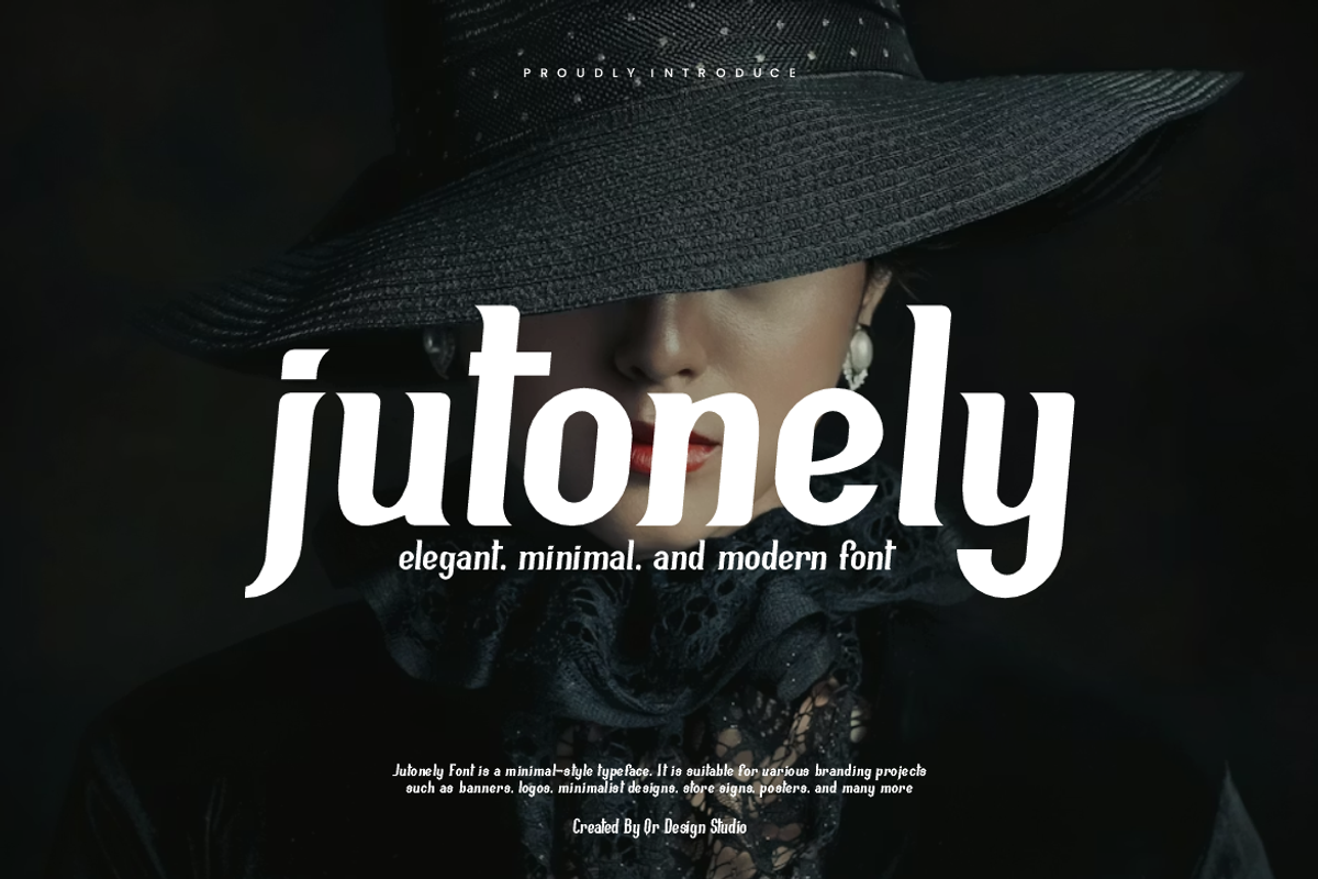 Jutonely - Modern Font, a Serif Font by QR Design Studio (Photo 1 of 7)