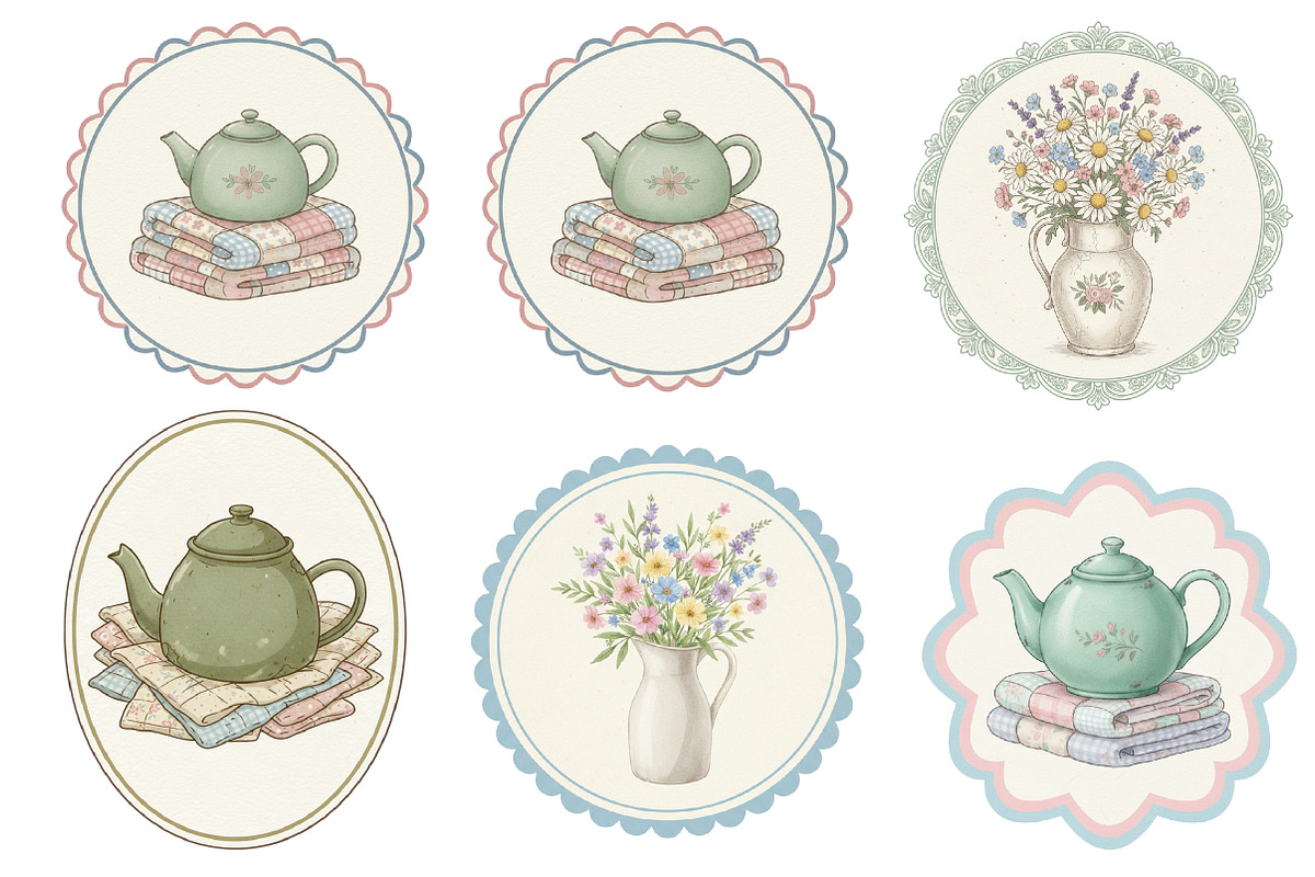 Cottage Thrifting Clipart PNG, an Illustration by GatewayDesign (Photo 3 of 6)