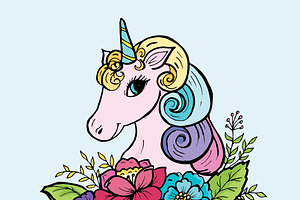 Doodle Cute Unicorn