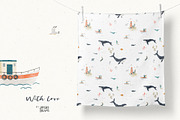 Watercolor Sea collection, an Animal Illustration by annartdreams (Thumbnail 13 of 13)