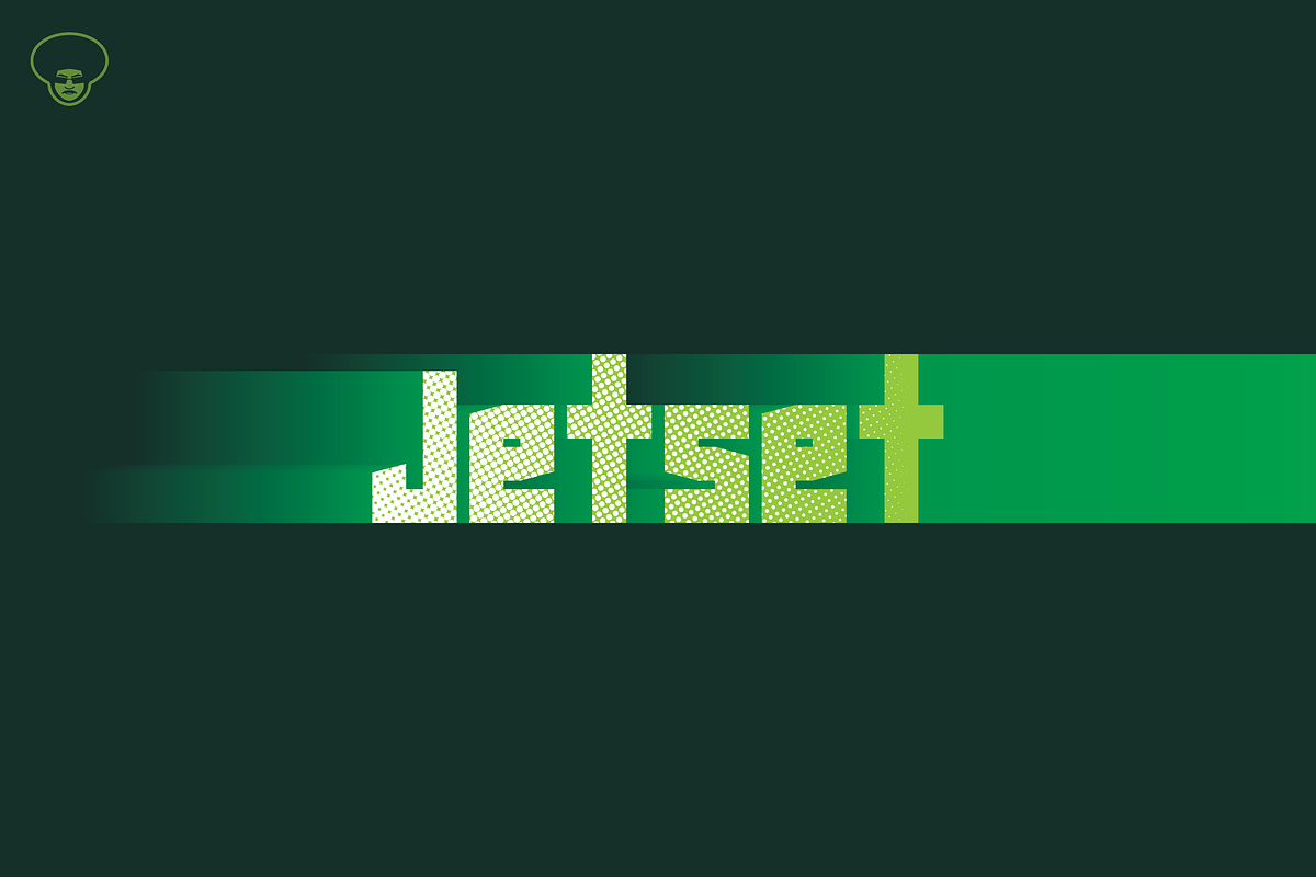 Jetset Typeface, a Sans Serif Font by Fro Bro Studio (Photo 1 of 3)