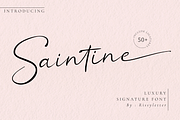 Saintine | Classy Signature Font, a Script Font by Rissyletter Studio (Thumbnail 1 of 13)
