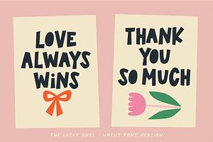 The Lucky Ones Paper Cut Fonts