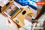 iPhone 7 PSD Mockups VR. Cardboard., an iPhone Mockup by StartMockups.com (Thumbnail 2 of 2)