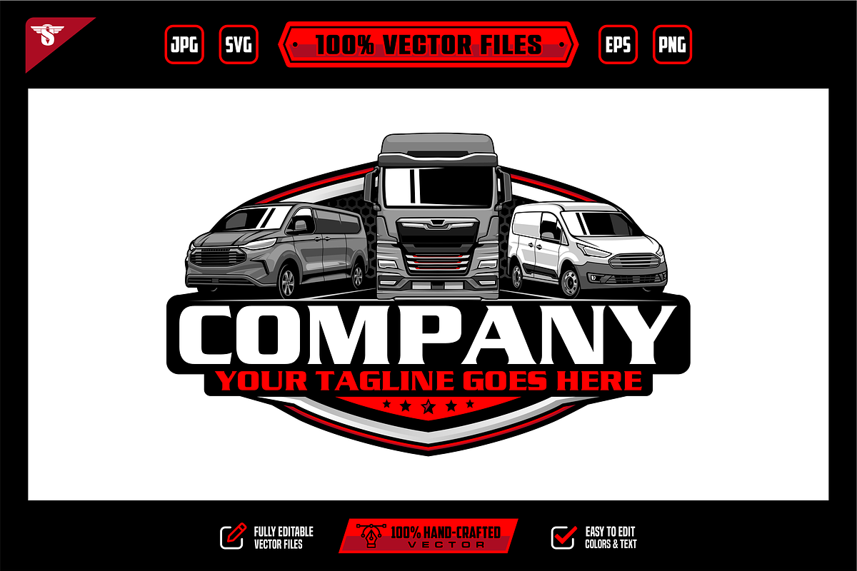 Delivery Transport Vehicle Logo, a Branding & Logo Template by slLametDesigns (Photo 1 of 6)