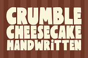 Crumble Cheesecake Bold Playful Font, a Handwritten Font by Viswell (Thumbnail 1 of 11)