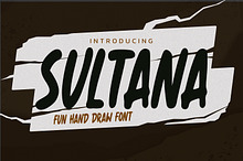 SULTANA - Fun Hand Drawn Font