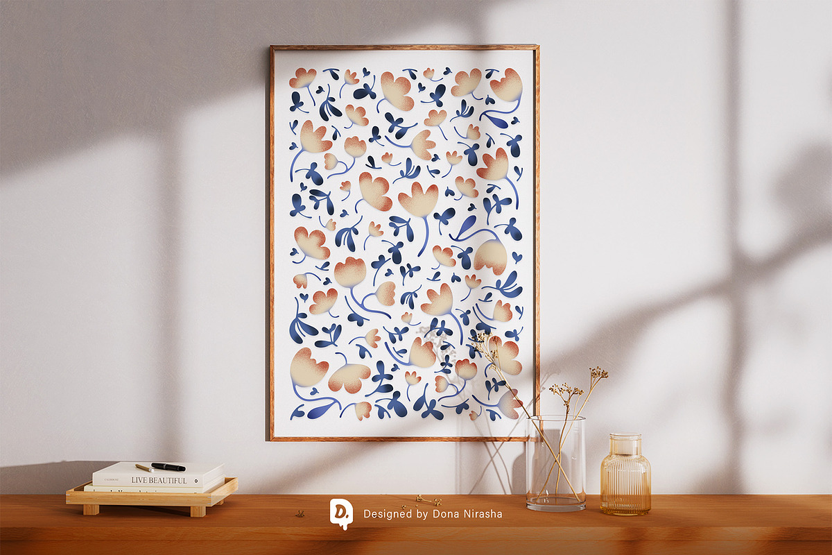 Peach Reverie Printable Wall Art, a Decorative Illustration by BloomToLife By Dona (Photo 5 of 6)