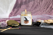 Halloween Candle Mockup Label fall, an Advertising Mockup by PawMockups (Thumbnail 6 of 10)