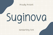 Suginova, a Handwritten Font by Aisyah (Thumbnail 1 of 4)