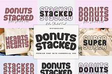 Donuts Stacked - Display Font Bundle