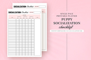 Printable Puppy Socialization List