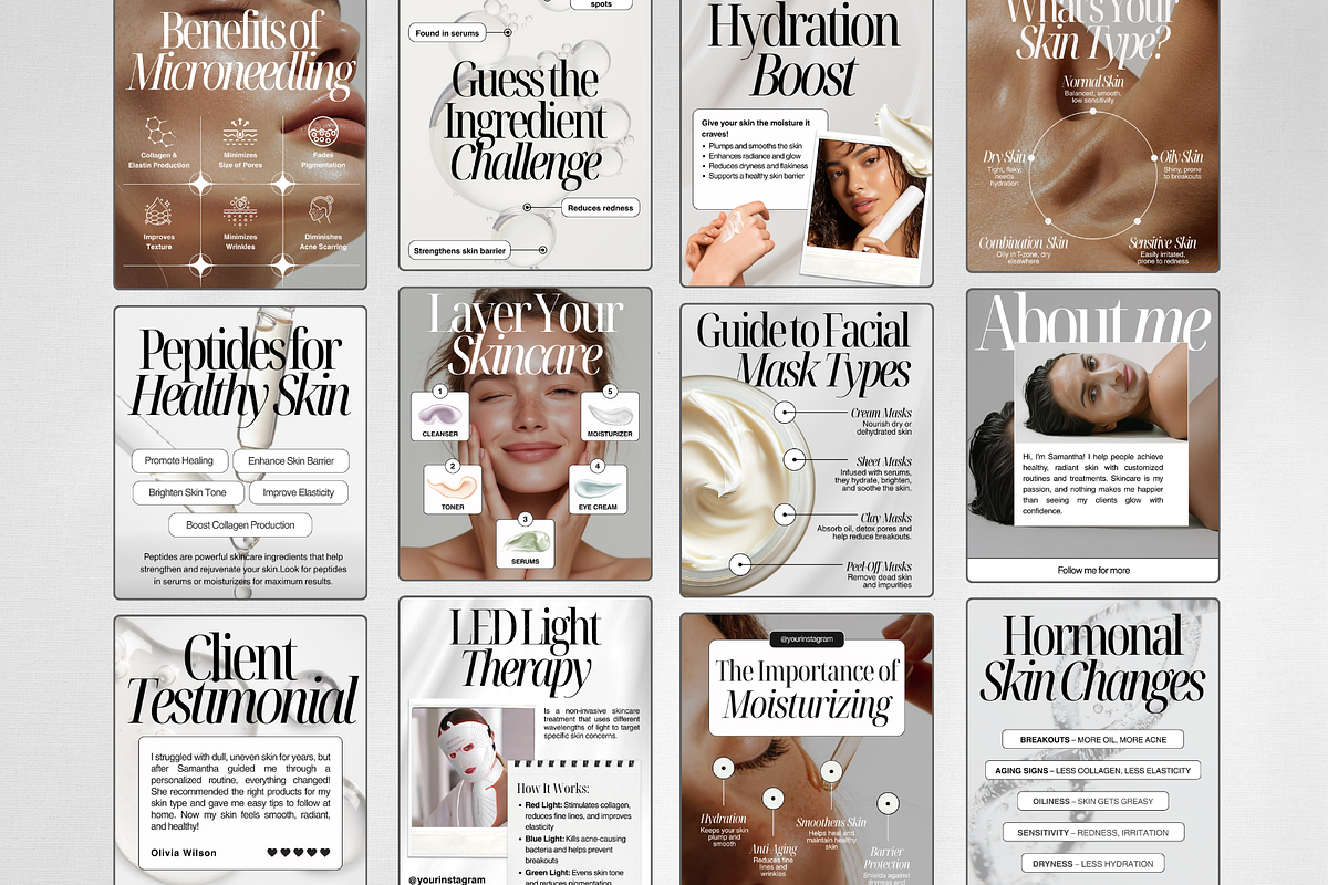 Esthetician Instagram Template preview 2