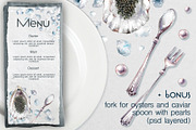 Seafood watercolor clipart, a Food Illustration by Eva Kleinman (Thumbnail 13 of 13)