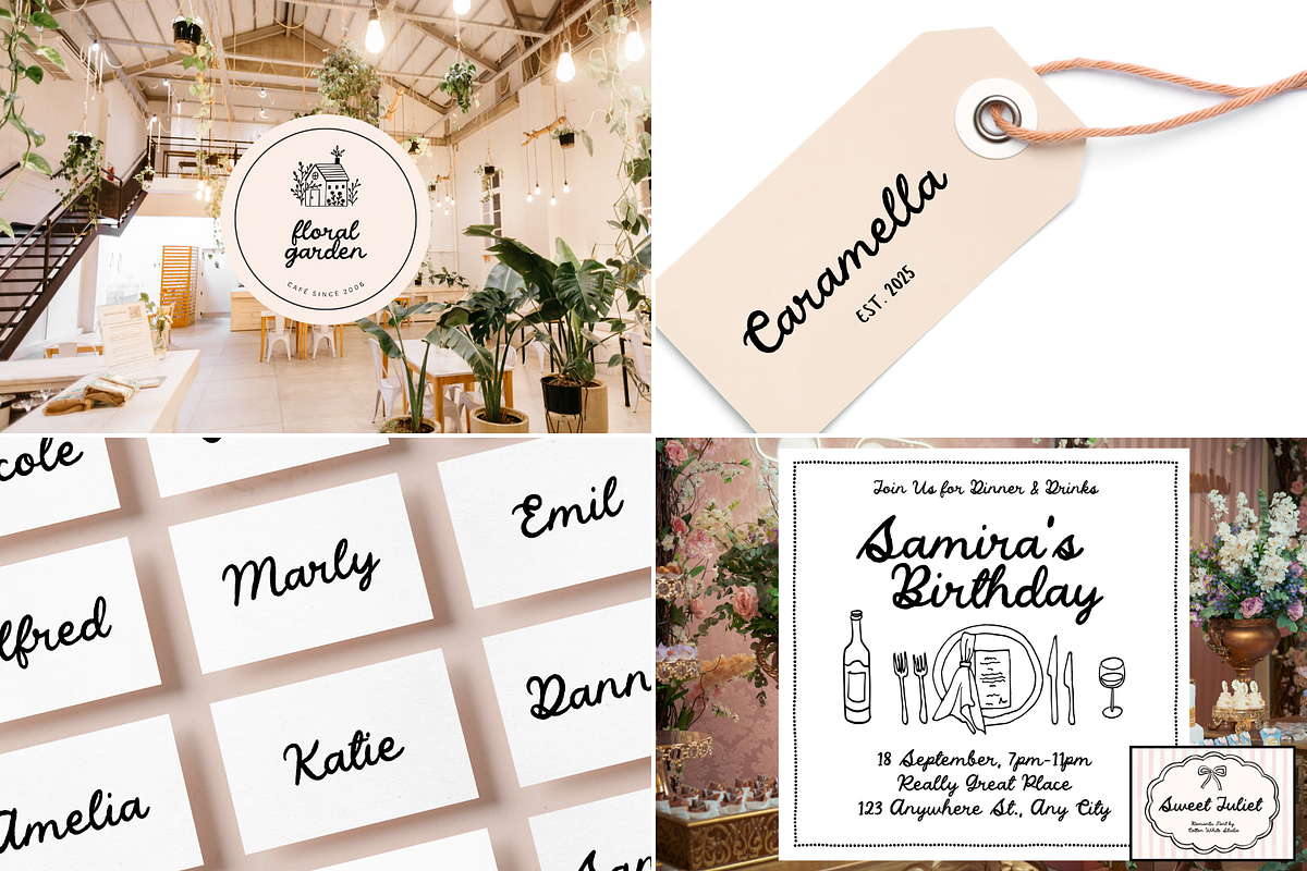 The Cut and Cursive Font Bundle 2, a Script Font by Sofia Skoog (Photo 4 of 11)