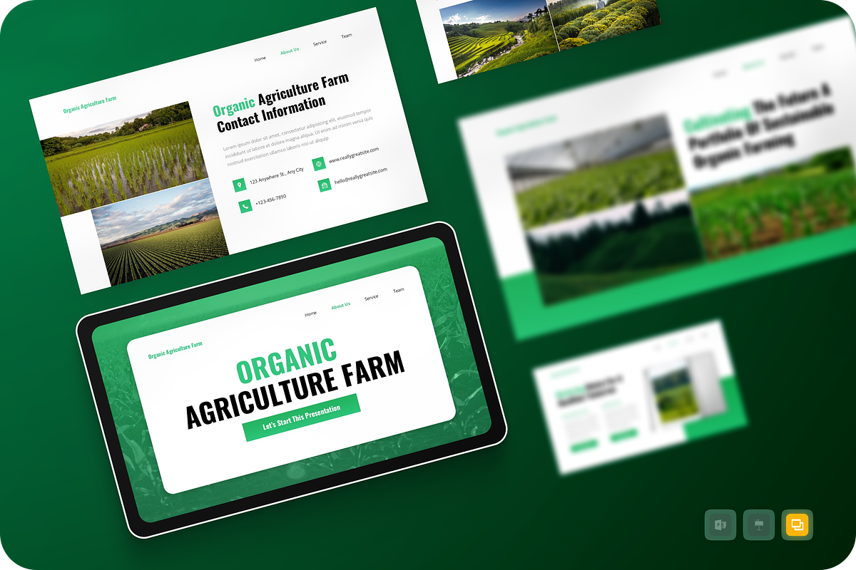 Organic Agriculture Farm GoogleSlide, a Presentation Template by Annora Studio (Photo 1 of 5)