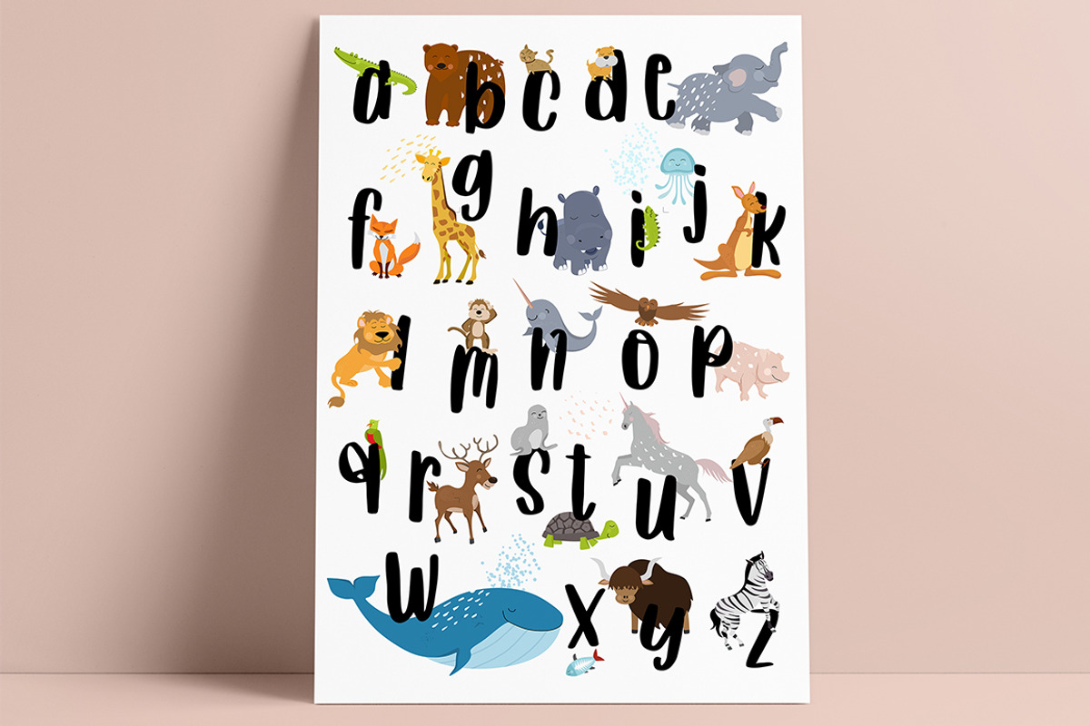 Animal alphabet poster, an Animal Illustration by land art (Photo 1 of 9)