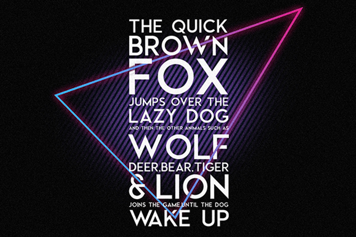 Default Typeface + 80s Style preview 3
