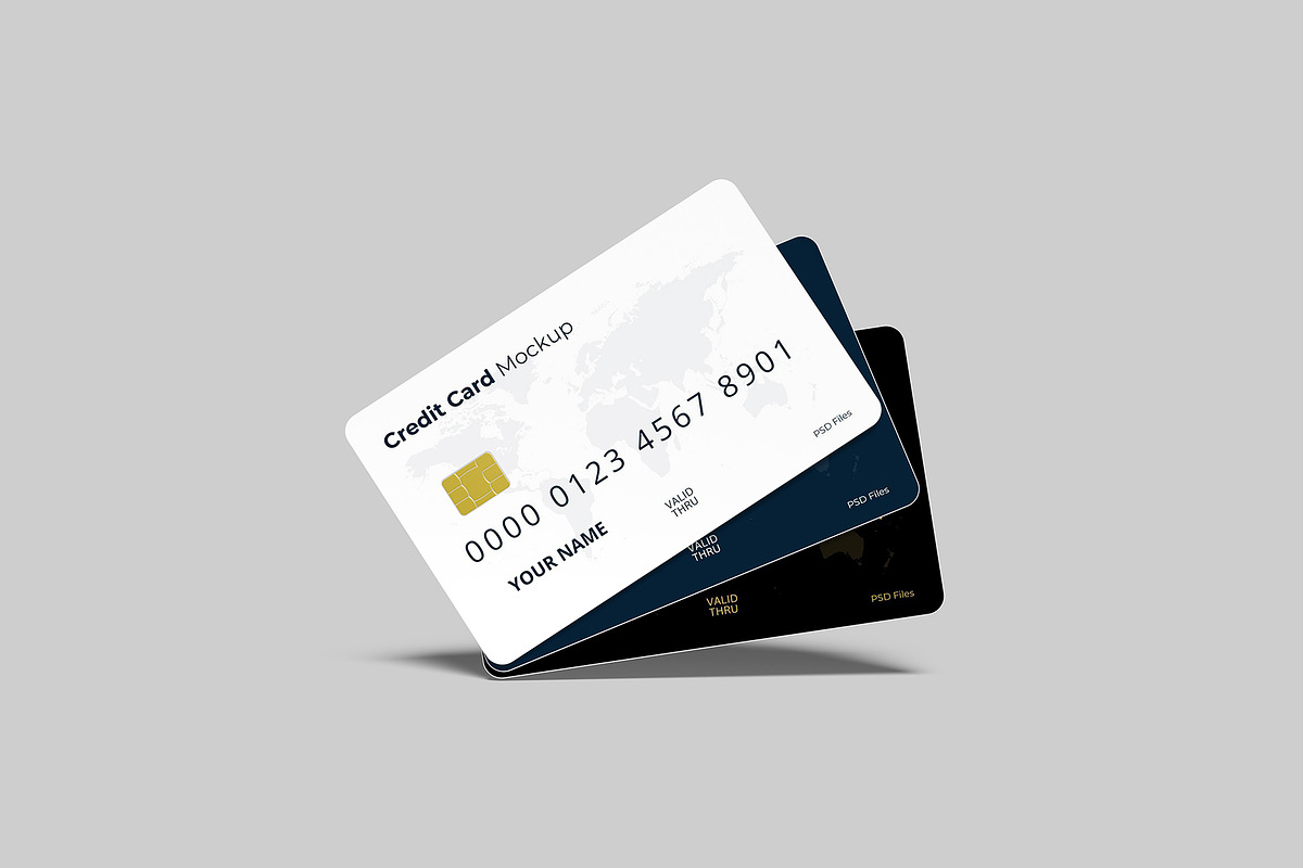 Credit Card Mockup, an Advertising Mockup by Graphiculon (Photo 10 of 11)