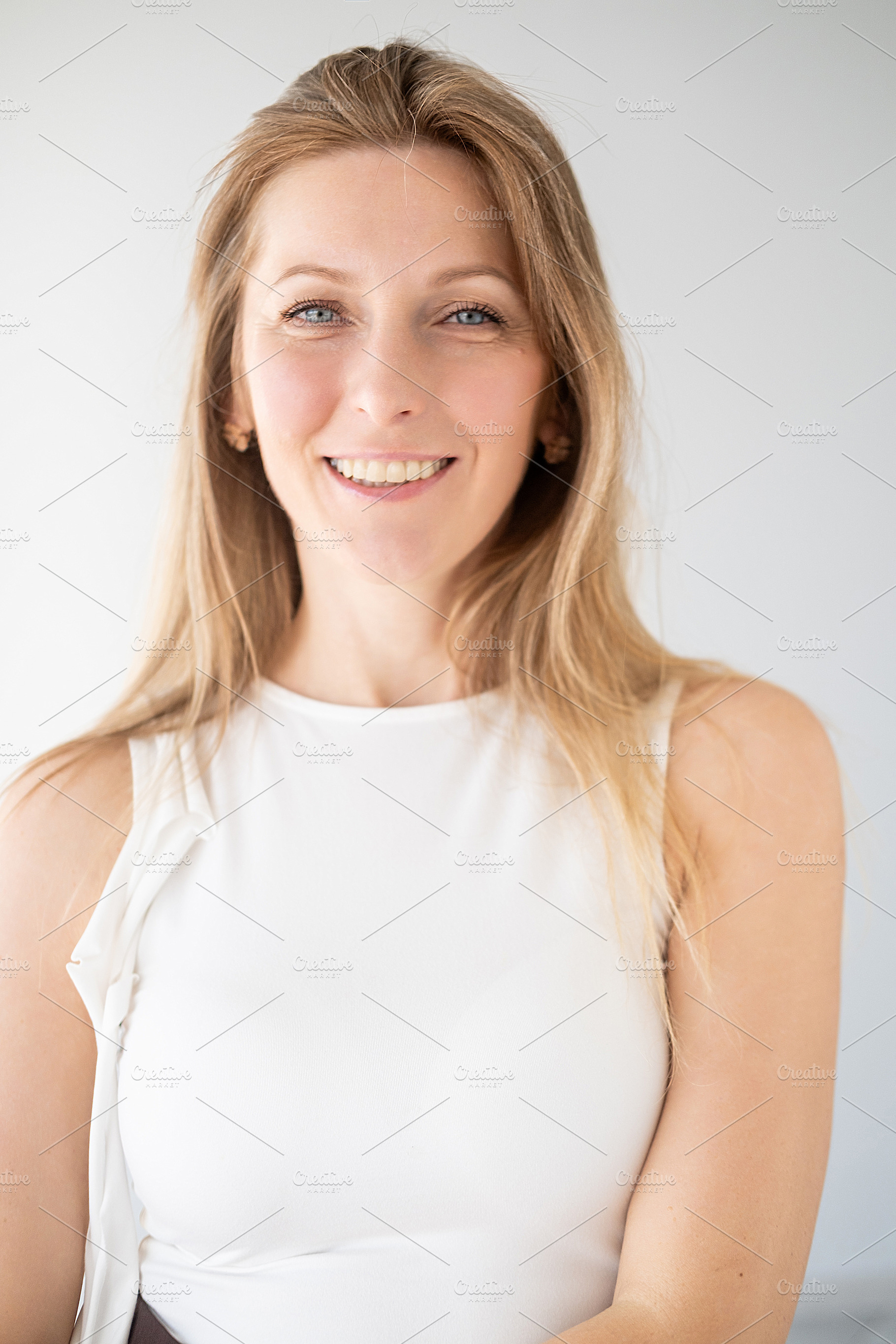 Female portrait happy face cheerful woman smiling, a Person Photo by Photo Drive Studio