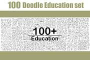 Education doodle line icon set, an Outline Icon by foxndeer (Thumbnail 2 of 3)