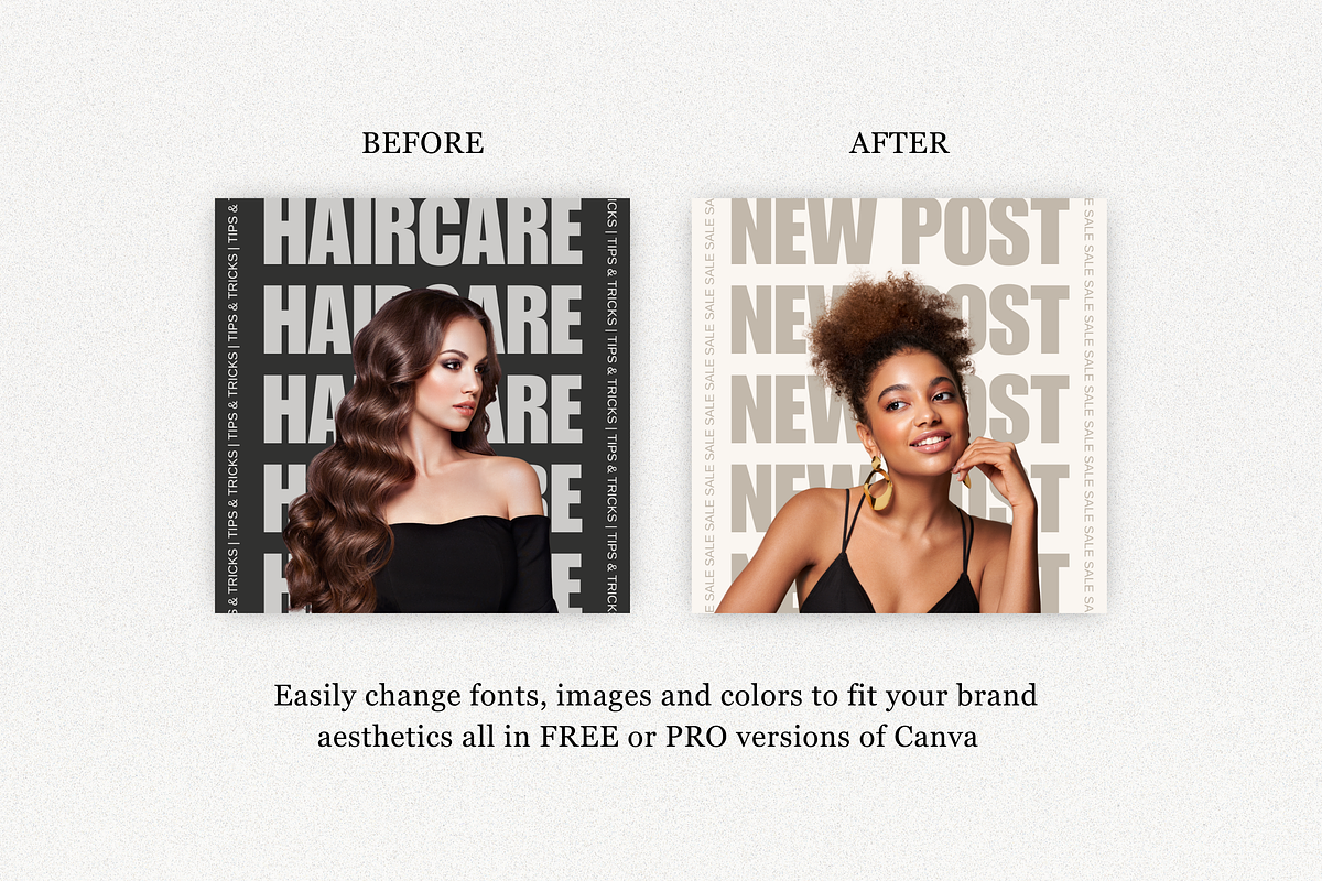 120 Hairstylist Instagram Templates, a Social Media Template by TheBohoFactory (Photo 5 of 10)