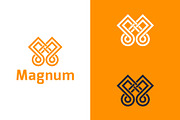 Magnum - Letter M Logo Template, a Branding & Logo Template by Graplick (Thumbnail 1 of 2)