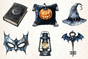Dark halloween Sublimation Clipart, an Illustration by Dream Creation (Thumbnail 7 of 7)