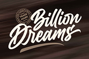 SALE! Billion Dreams / Urban Font, a Script Font by Subectype Studio (Thumbnail 1 of 11)