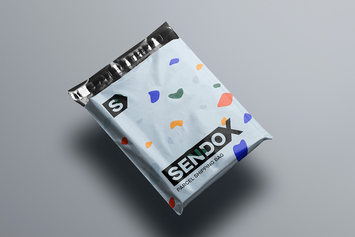 Filled Parcel Shipping Bag Mockup, a Product Mockup by Asylab (Photo 4 of 5)