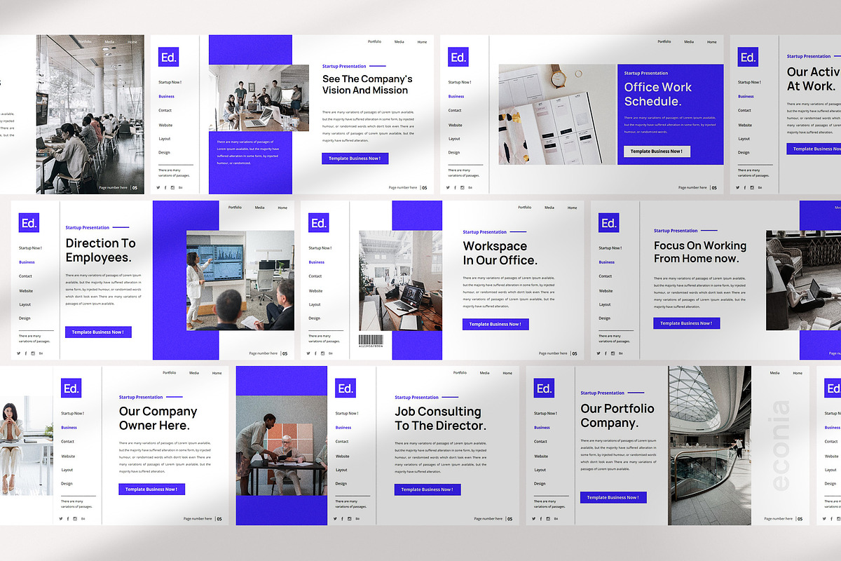 Econia Google Slide Template, a Presentation Template by slidenotion (Photo 3 of 5)