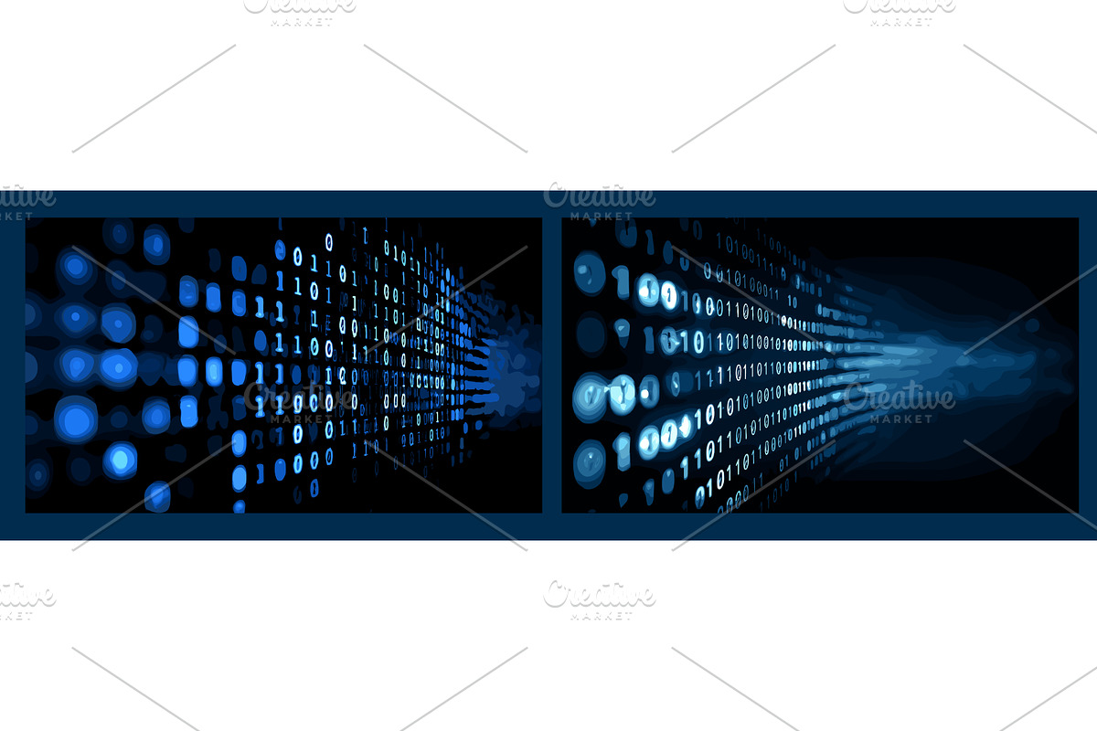 Binary code screen. Digital data, a Technology Illustration by Stock-Smart-Start