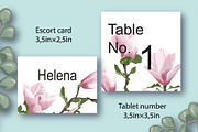 Greeting card templates with Magnoli, an Invitation Template by Digital illustration shop (Thumbnail 4 of 5)