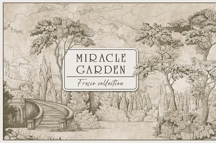 Fresco collection Miracle garden, a Wallpaper Graphic by Natalia0307